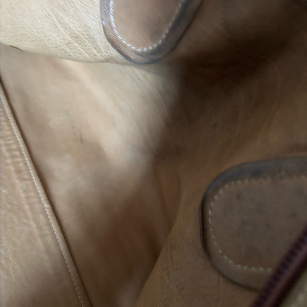 Loewe Vintage Amazona 44 Suede Weekender Bag –Tan/Brown Collector’s Travel Piece - Picture 10 of 14
